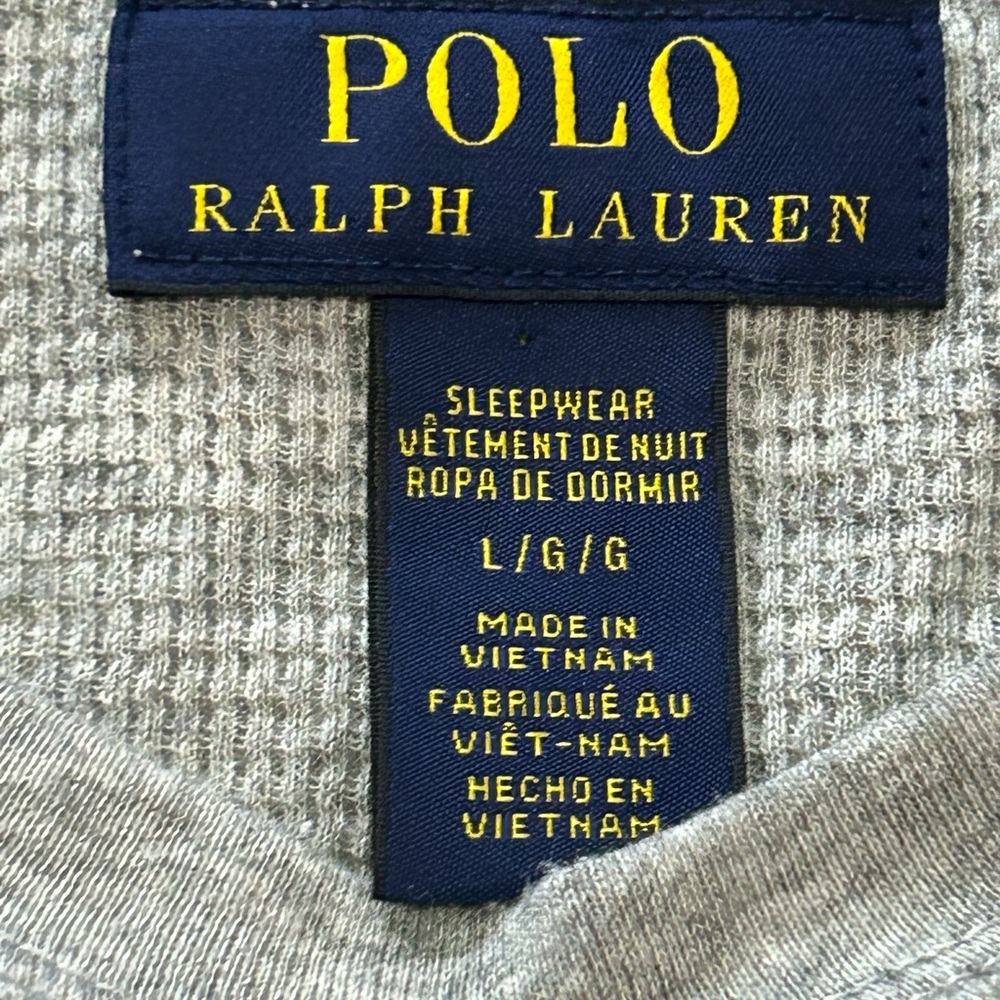 Polo Ralph Lauren Men’s Large Thermal Sleepwear Shirt - Picture 5 of 8